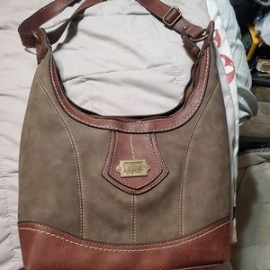 Brown Shoulder bag w/charger